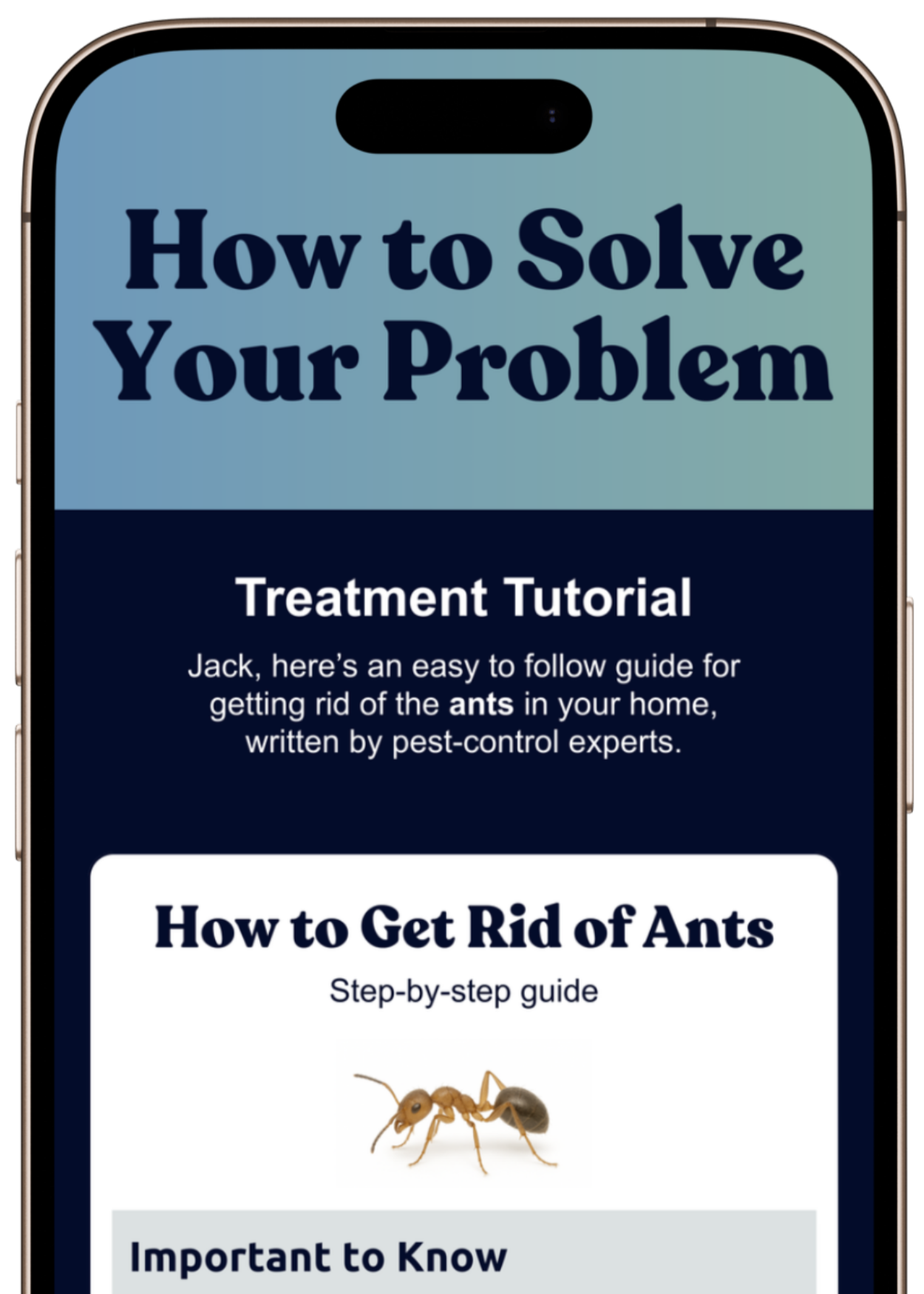 Pest Treatment Quiz Mobile